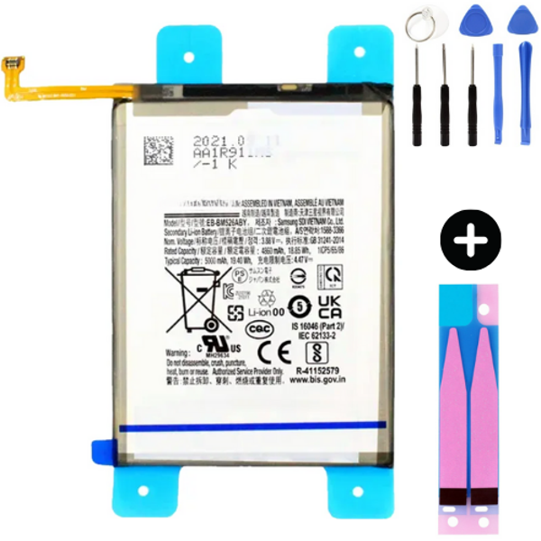 Samsung Galaxy M23 M236 Uyumlu Güçlendirilmiş İthal Pil + Montaj Seti - Image 1