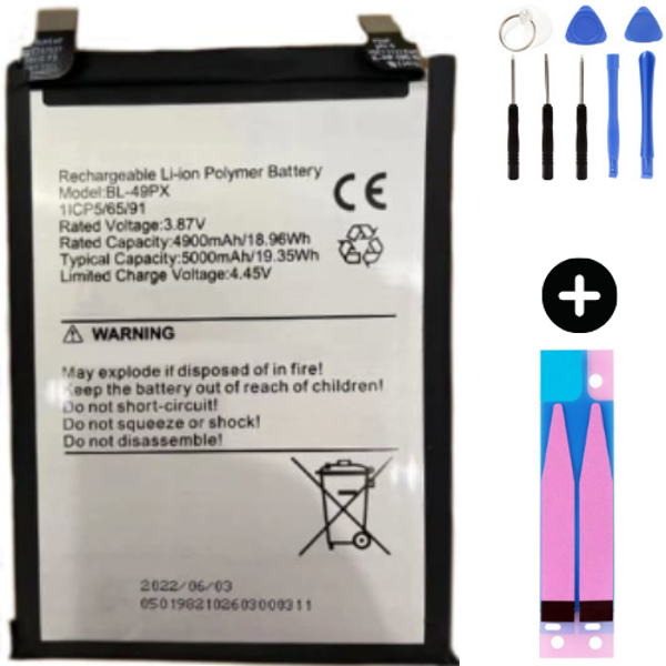 İnfinix Note 30 Pro BL-49PX Uyumlu Güçlendirilmiş İthal Pil + Montaj Seti - Image 1