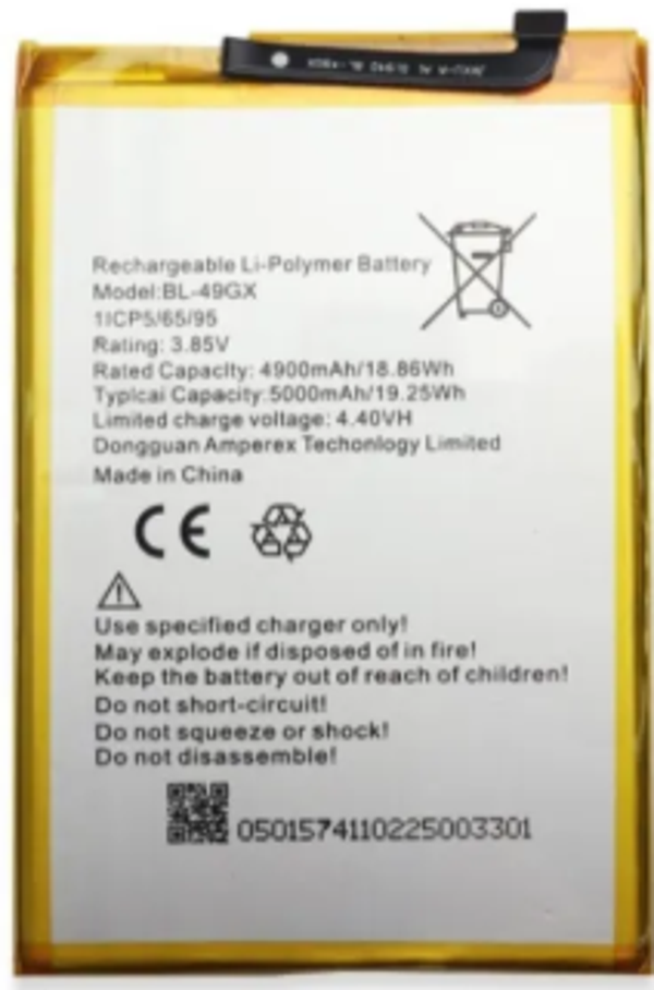 İnfinix Note 7 BL-49CX Uyumlu Güçlendirilmiş İthal Pil + Montaj Seti - Image 1