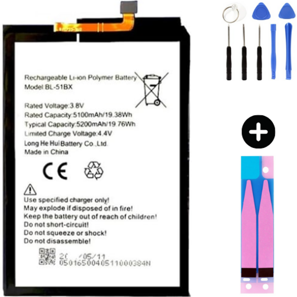 İnfinix Note 8 BL-51BX Uyumlu Güçlendirilmiş İthal Pil + Montaj Seti - Image 1