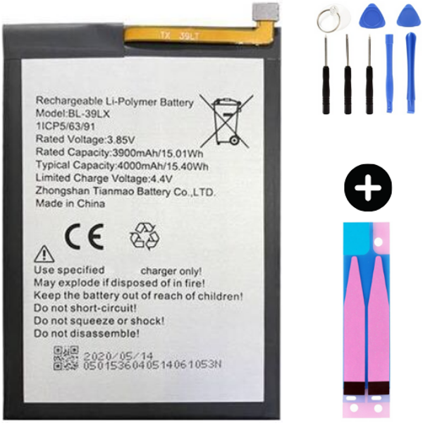 İnfinix S5 Lite BL-39LX Uyumlu Güçlendirilmiş İthal Pil + Montaj Seti - Image 1