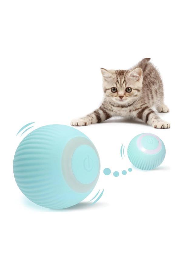 Akıllı Kedi Topu, Kendinden Hareketli Kedi Oyuncağı, Interaktif Kedi Köpek Topu, Kedi Topu - Image 1