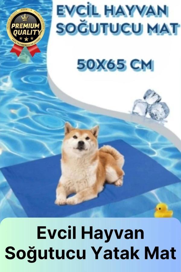 Çok Amaçlı Jel Dolgulu Kendinden Serinletici Evcil Hayvan Kedi Köpek Soğutucu Yatak Mat 50x65 cm - Image 1