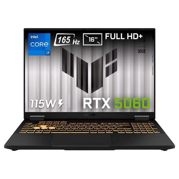 ASUS TUF Gaming F16 FX608JMR i7-14650HX 16-GBDDR5 1 TBSSD  RTX5060 8GB-GDDR7-115W) 16″ WUXGA 165Hz IPS Windows 11 Home FX608JMRAT28 - Image 1