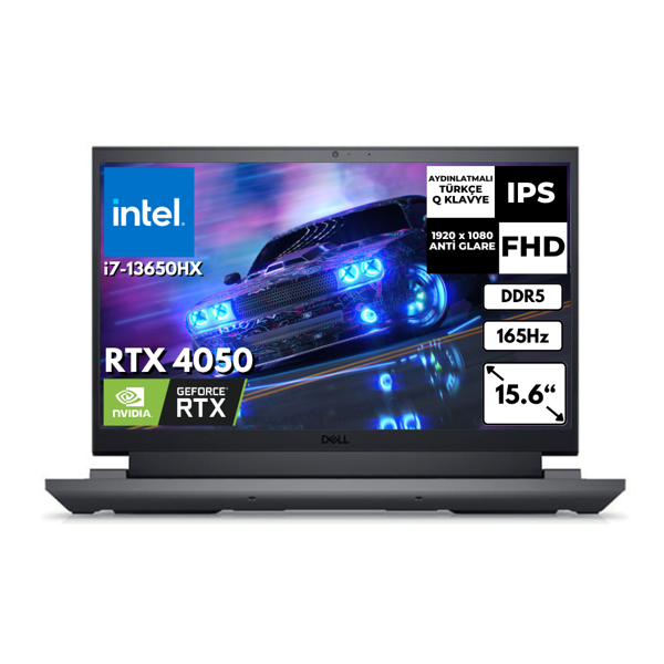 Dell G15 5530 i7-13650HX 16 GB 256 GB SSD 6GB RTX4050 15.6" 165Hz FHD Windows 11 Pro Gaming Laptop G155530010UAT61 - Image 1