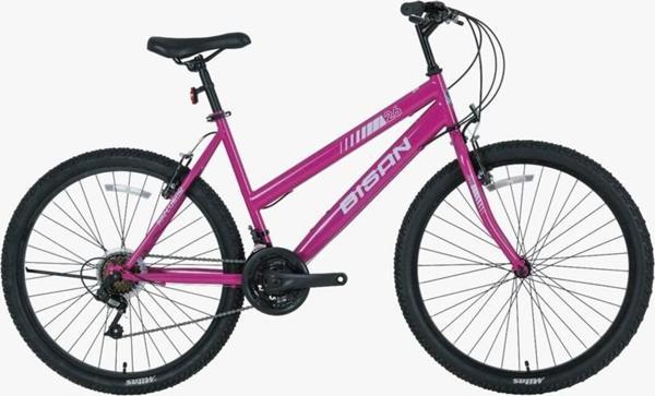 Bisan Sentıero Dağ Bisikleti 46cm V 26 Jant 21 Vites Mor Beyaz - Image 1