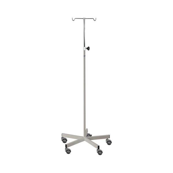 Serum Askısı | Nikelajlı Gövde, 2 veya 4 Kancalı, 5 Tekerlekli Antistatik Taban E-287/A - Image 1