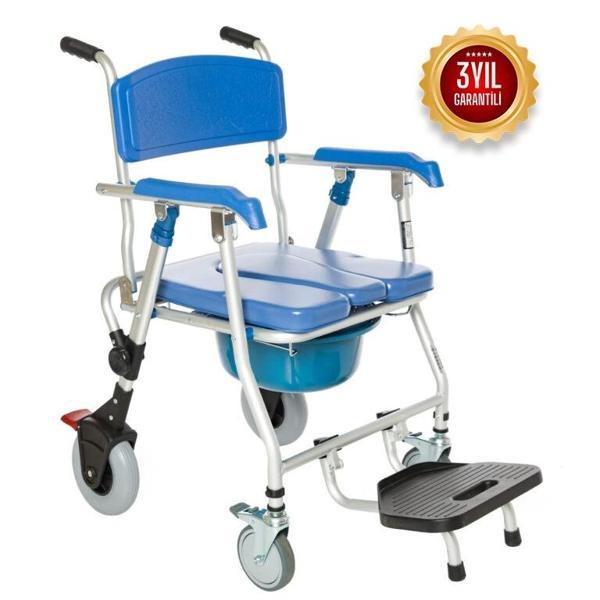Römer Banyo ve Tuvalet Sandalyesi | Katlanabilir, Hafif ve Frenli Tekerlekli Tasarım R401 - Image 1