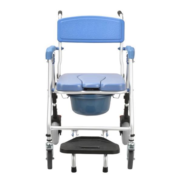 Respirox Banyo Özellikli Seyyar Tuvalet | Katlanabilir Pedallı, Hafif ve Frenli Tasarım RLTS-02 - Image 1