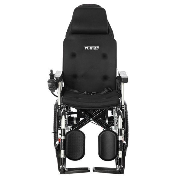 Römer Sırtı Yatarlı Akülü Tekerlekli Sandalye | Ergonomik Sırt Ayarı ve 120Kg Taşıma Kapasitesi R104 - Image 1