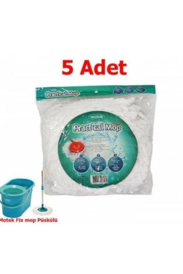 Motek Mop Orjinal Microfiber Yedek Püskül Yedek Başlık 5 Adet - Image 1