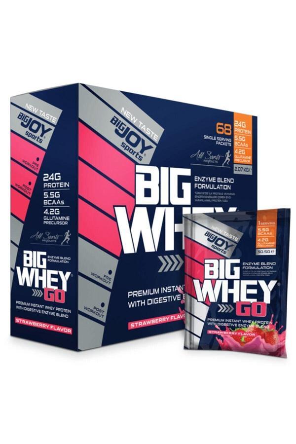 Bigjoy Sports Bigjoy Wheygo Whey Protein Tozu 68 Paket (Servis) Çilek Aromalı Bigwhey - Image 1