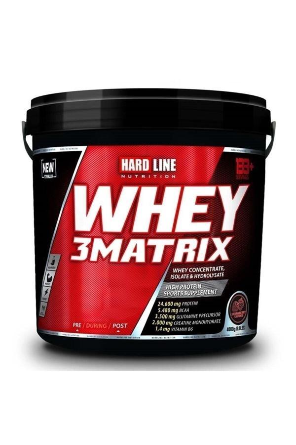 Hardline Whey3 Matrix 4000 Gr Çilek Aromalı (Halal Certıfıed) - Image 1