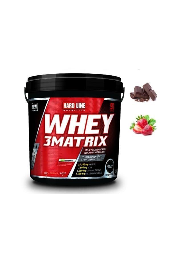Hardline Whey 3Matrix Protein Tozu 4000 Gr Çilek - Image 1