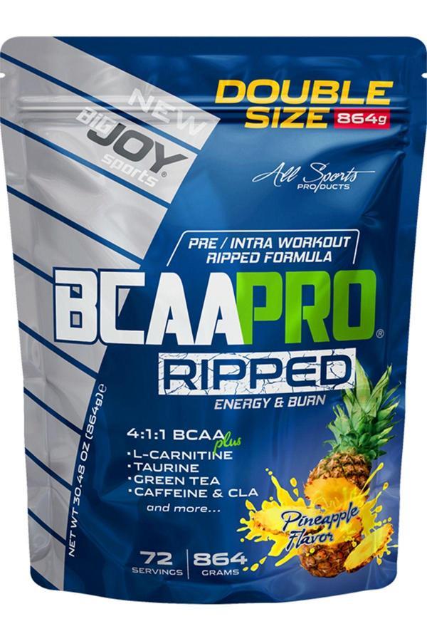 Bigjoy Sports Bcaapro Ripped Ananas Aroma 864 Gr Bcaa L-Carnitine Taurine Caffeine&Cla L Karnitin Amino Asit - Image 1