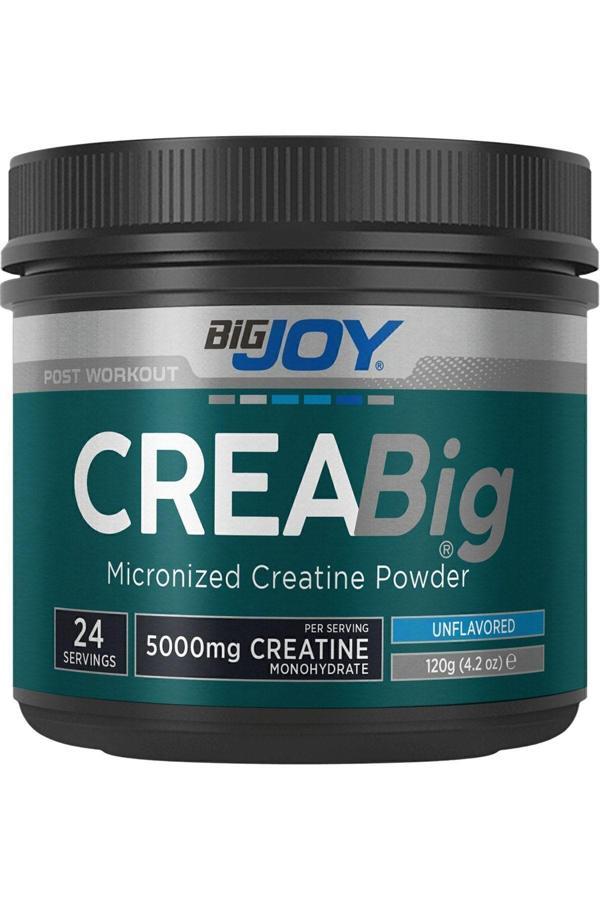 Bigjoy Sports Creabig Kreatin (Creatine Monohidrat) 120 Gr – Mikronize – Aromasız – 24 Servis - Image 1