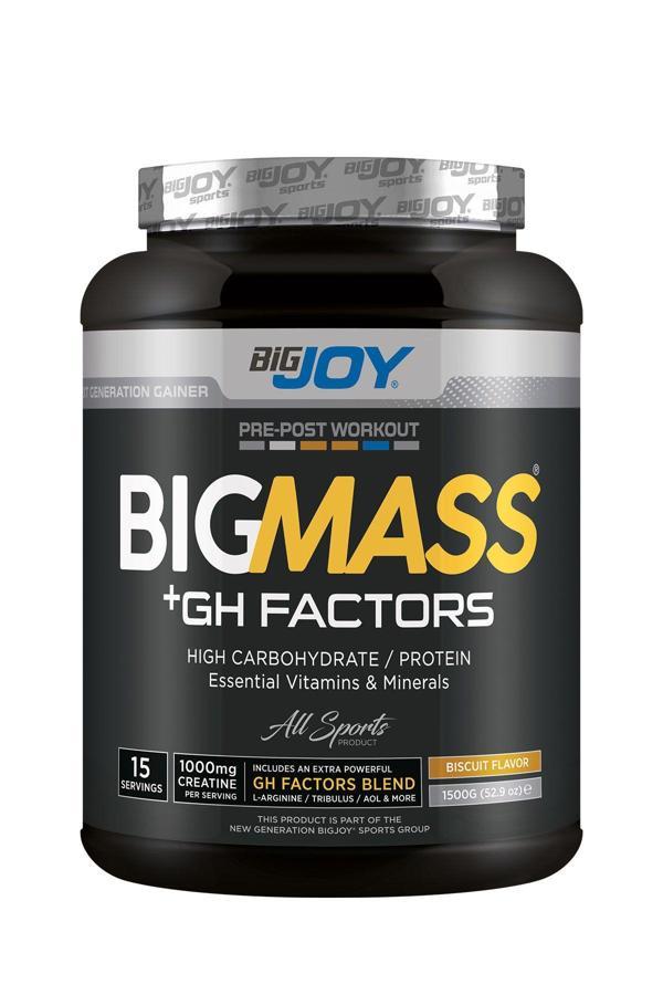 Bigjoy Sports Mass Gainer Bisküvi Aromalı 1500 Gr 15 Servis Bigmass Gh Factors Karbonhidrat Tozu - Image 1