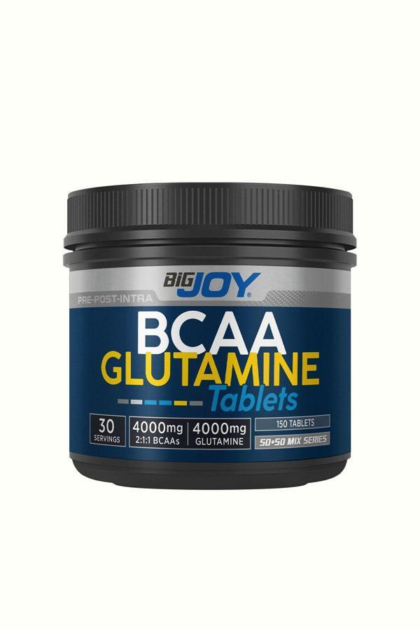 Bigjoy Sports Bcaa+ Glutamine 150 Tablets 30 Servis Aminoasit - Image 1