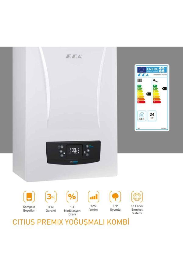 Eca Citius Premix 24 Kw Tam Yoğuşmalı Kombi (Baca Dahil) - Image 1