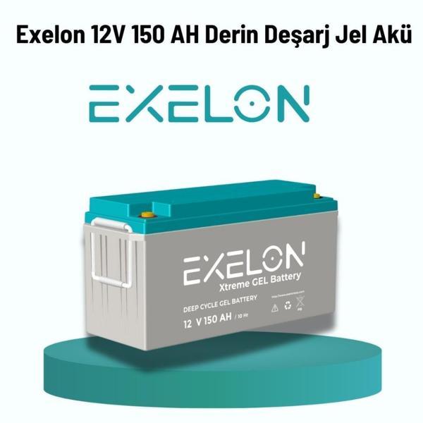 Exelon 12 Volt 150 Amper Jel Akü Derin Döngü Deep Cycle - Image 1
