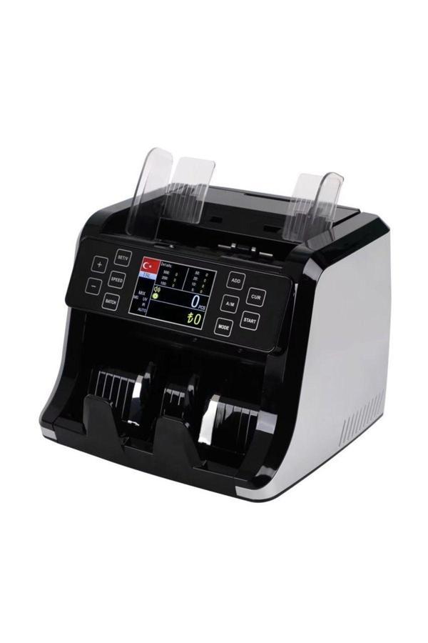 Karaağaç Elektronik Black Mix Üstten Beslemeli Karışık Para Sayma Makinesi - Image 1