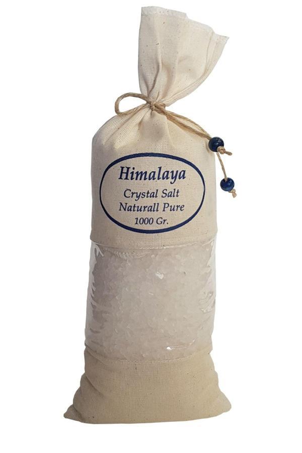 Himalaya Tuzu 1 Kg. Bez Torbada Iri Taneli Beyaz Renk Himalaya Orijinal Tuz Granül - Image 1