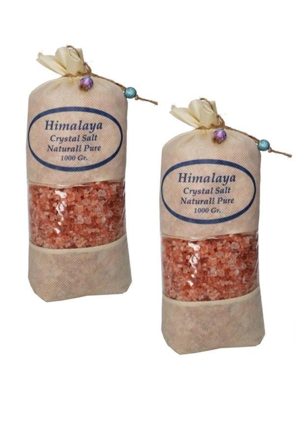 Tuzu Granül Iri Tane Pembe 2 kg Bez Torba - Image 1
