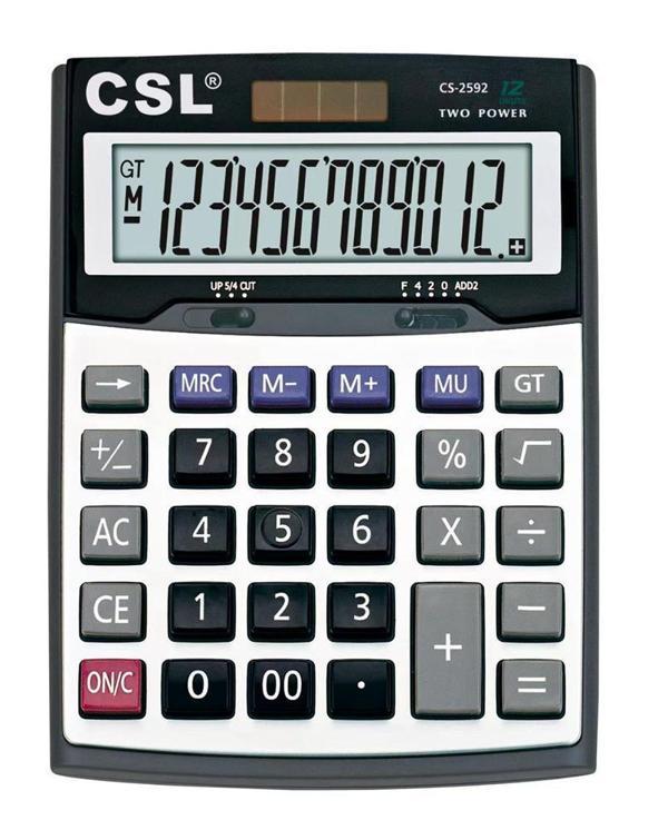 CSL CS-2592 12 Hane Masa Tipi Hesap Makinesi - Image 1