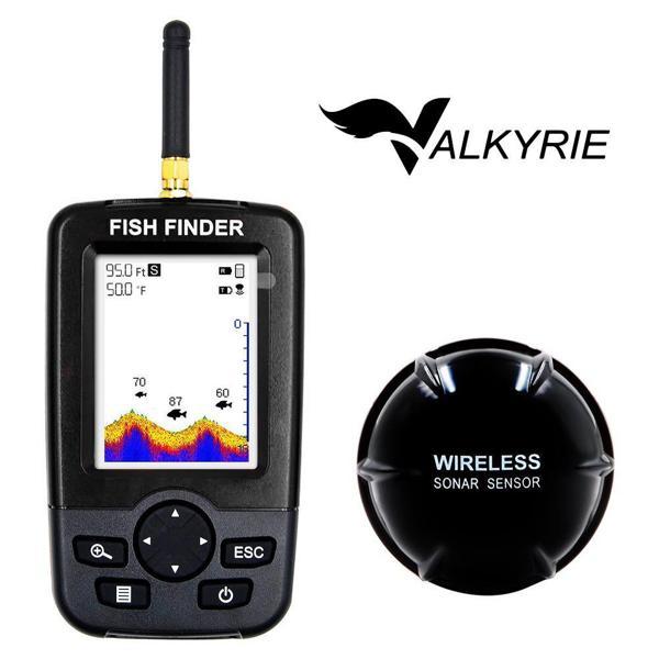 Valkyrie Wireless Balık Bulucu Akıllı Sonar Teknolojisi LCD Ekranlı Kablosuz Balık Tespit Cihazı - Image 1