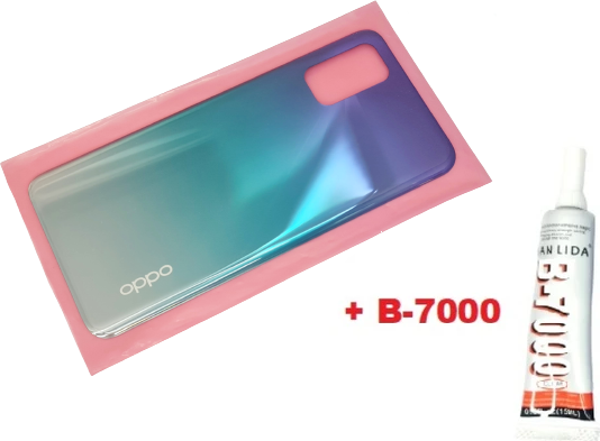 Tkgz Oppo A52 Arka Pil Batarya Kapağı (B-7000) MAVİ - Image 1