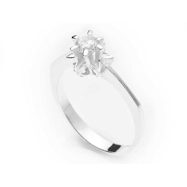 Gümüş Tek Taş Bayan Yüzük  SL2575 - Image 1