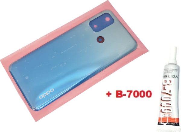 Tkgz Oppo A32 (4G) Arka Pil Batarya Kapağı (B-7000) MAVİ - Image 1