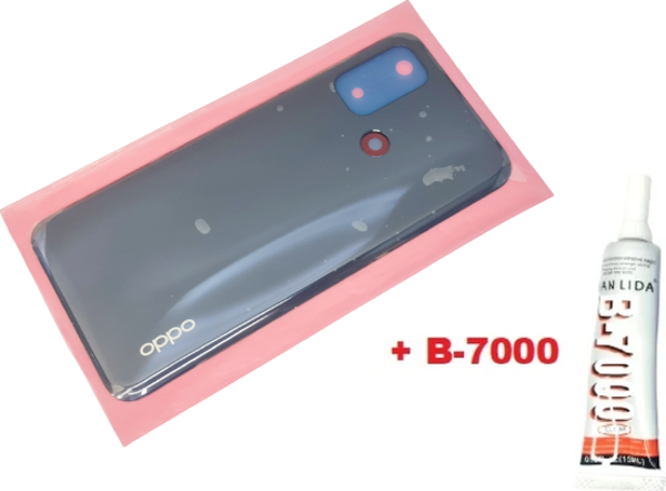 Tkgz Oppo A32 (4G) Arka Pil Batarya Kapağı (B-7000) SİYAH - Image 1
