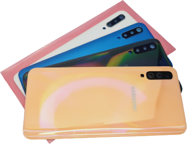 Tkgz Samsung Galaxy  A50 A505 Arka Kapak (FULL LENSLİ) SİYAH - Image 1