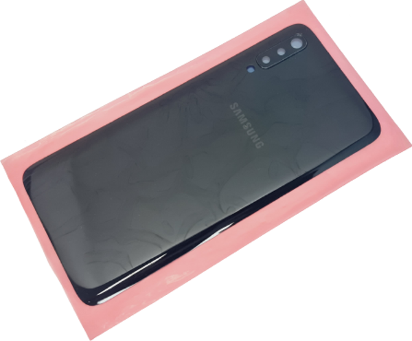 Tkgz Samsung Galaxy A70 A705 Arka Pil Batarya Kapağı (FULL LENSLİ) SİYAH - Image 1