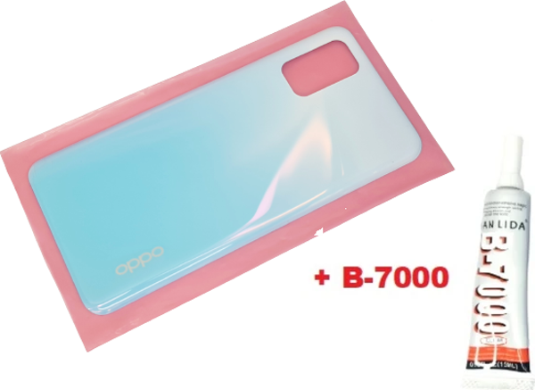 Tkgz Oppo A72 Arka Pil Batarya Kapağı (B-7000) BEYAZ - Image 1