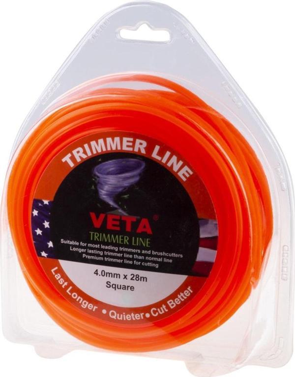 Veta Profesyonel Tırpan Misinası 4 mm Kare 28 mt - Image 1
