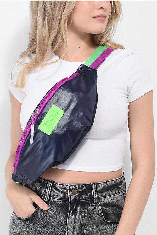 Nike Heritage Festival Green & Purple Fanny Pack Waist Bag 3 LT Unisex Günlük Bel Çantası Lacivert - Image 1