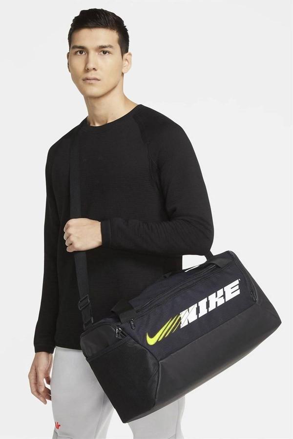 Nike Brasilia S Duff-9.0 PX Gfx  SP2 41 Litres (52cm x 28 cm x 28 cm) Spor Çanta Siyah - Image 1