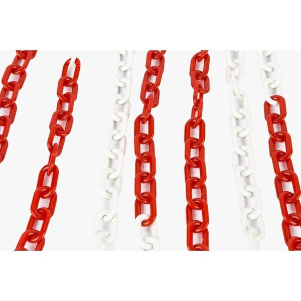 Plastik Zincir 8mm Kırmızı Beyaz - Image 1