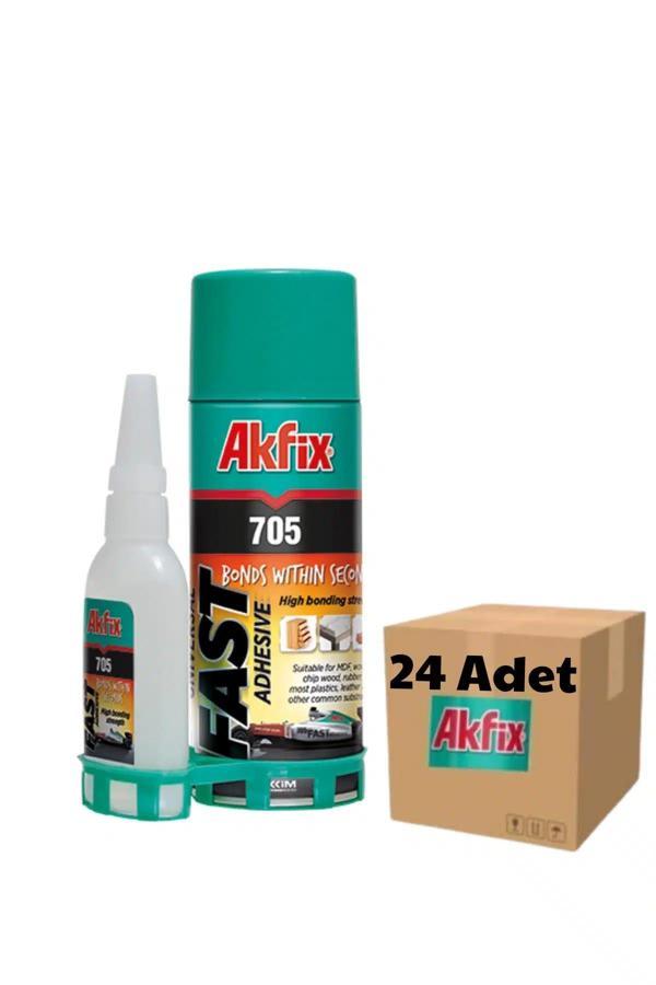 Akfix GA065 Mdf Hızlı Yapıştırıcı 1 Koli (24 Adet) 400ml+100Gr (705) - Image 1