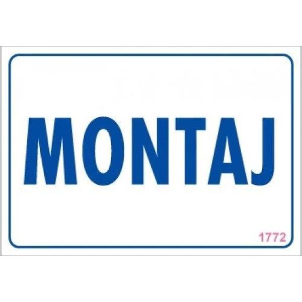 Pvc Levha "Montaj" 17,5*25 cm - Image 1