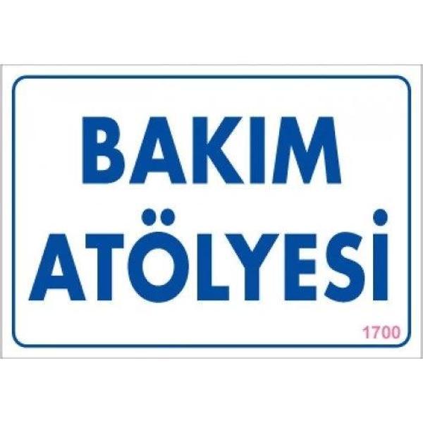 Pvc Levha "Bakım Atölyesi" 17,5*25 cm - Image 1