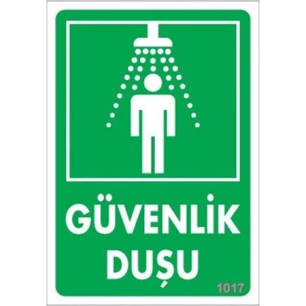 Pvc Levha "Güvenlik Duşu " 17,5*25 cm - Image 1