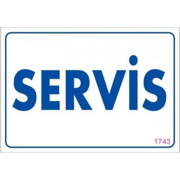 Pvc Levha "Servis" 17,5*25 cm - Image 1