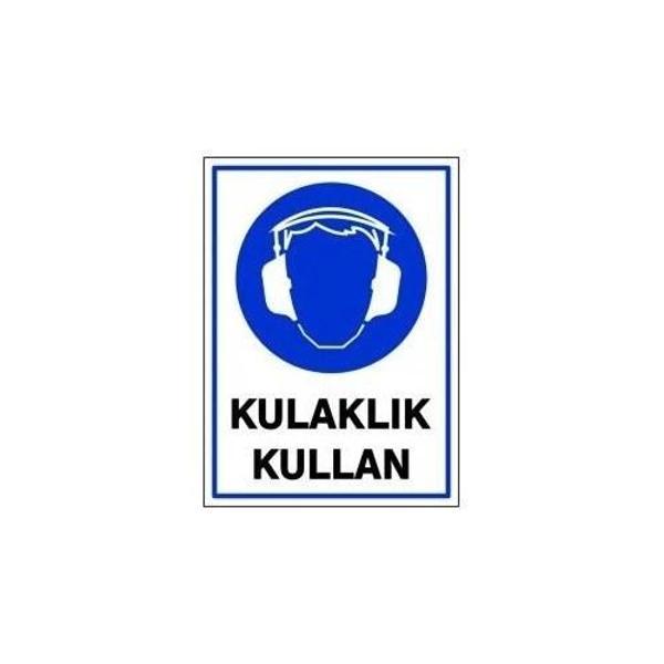 Pvc Levha "Kulaklık Kullan" 25X35 Cm - Image 1