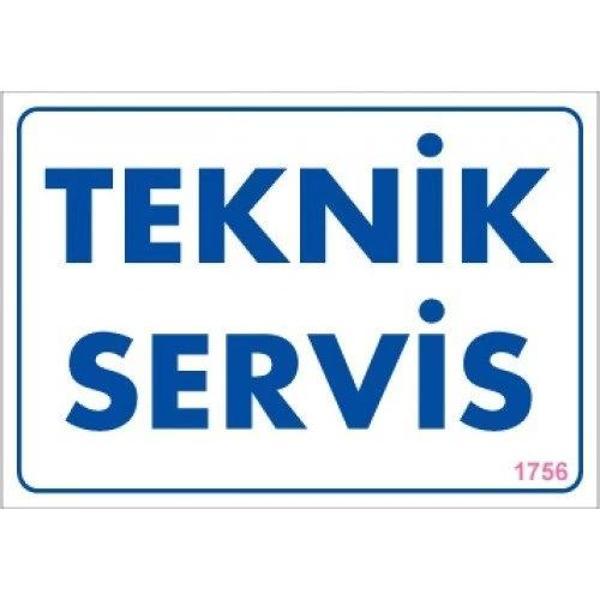 Pvc Levha "Teknik Servis" 17,5*25 cm - Image 1