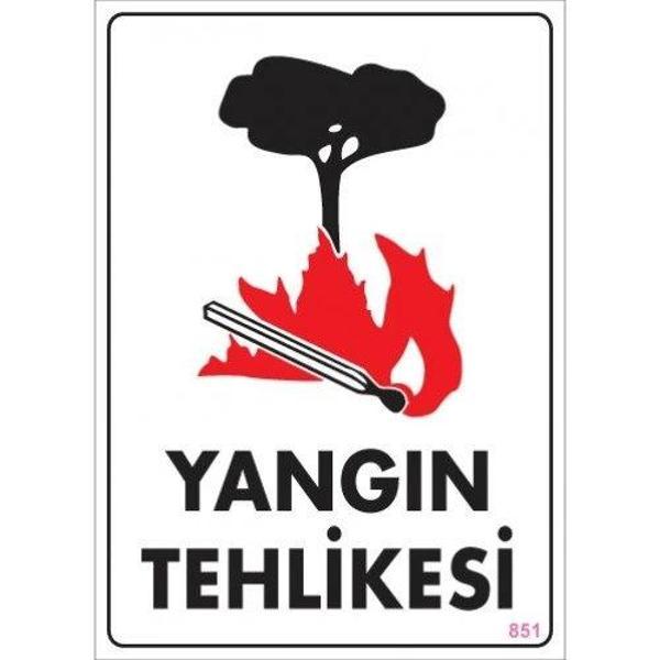 Pvc Levha "Yangın Tehlikesi" 25X35 Cm - Image 1