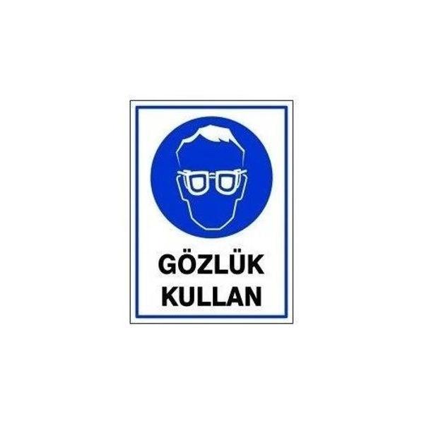 Pvc Levha "Gözlük Kullan" 25X35 Cm - Image 1