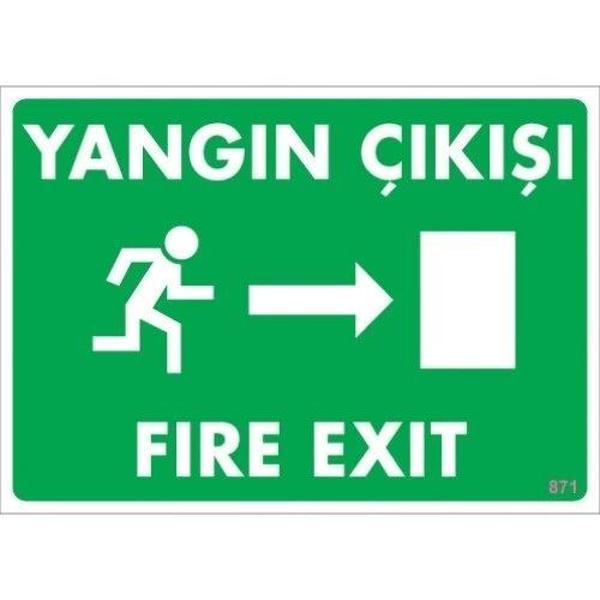 Pvc Levha "Yangın Çıkışı" 25X35 Cm - Image 1
